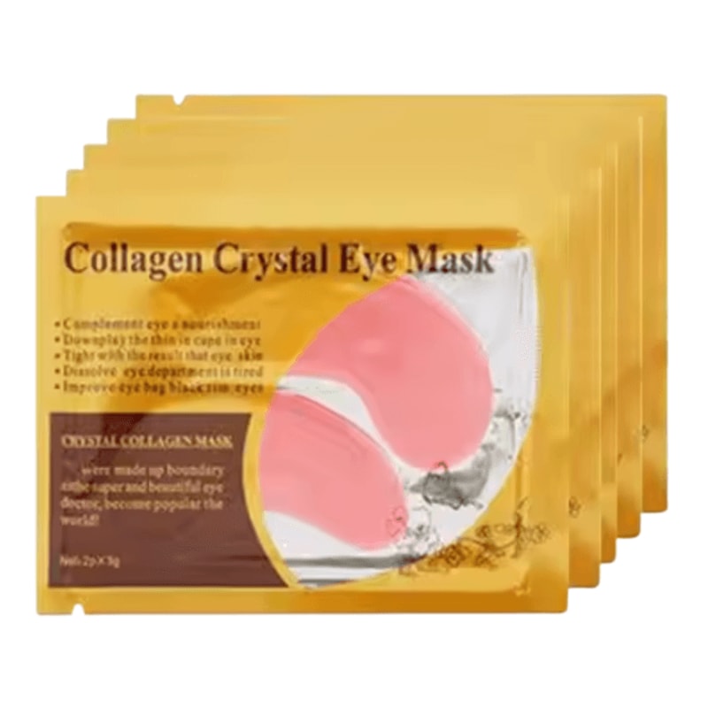 Gold Collagen Crystal Eye Mask 20 Pcs 10 Pairs Firming Moisturizing Nourishing UnderEye Skincare 4
