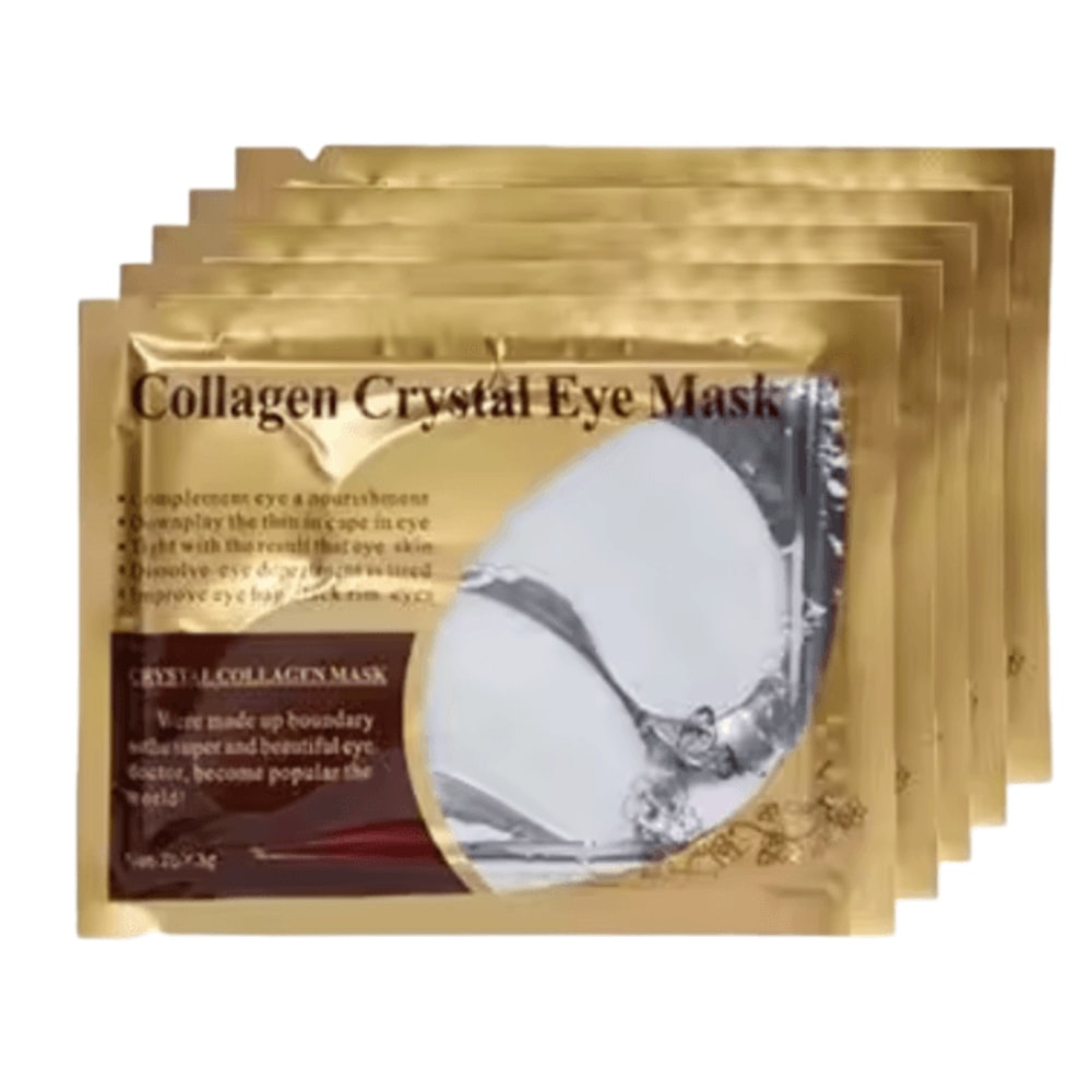Gold Collagen Crystal Eye Mask 20 Pcs 10 Pairs Firming Moisturizing Nourishing UnderEye Skincare 5