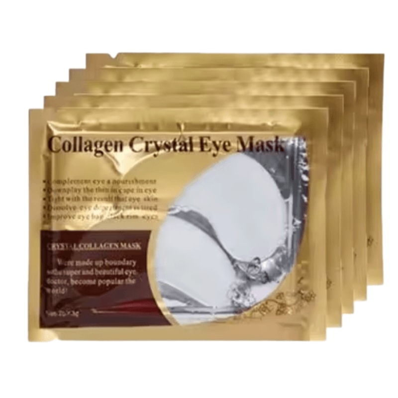 Gold Collagen Crystal Eye Mask 20 Pcs 10 Pairs Firming Moisturizing Nourishing UnderEye Skincare 5