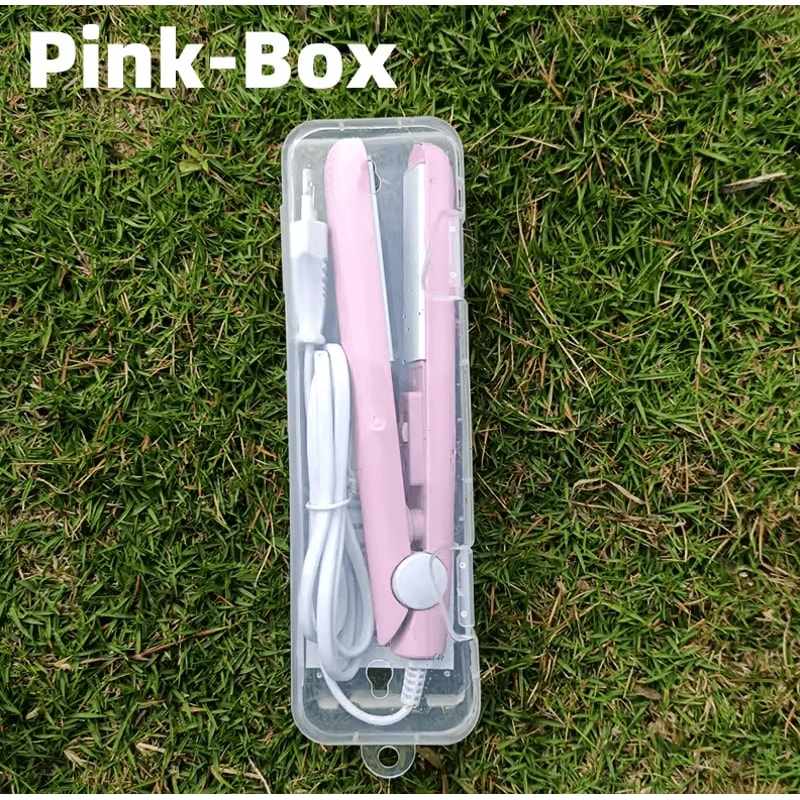 3in1 Professional Hair Styling Iron Mini Flat Iron Straightener Curling Tool 7