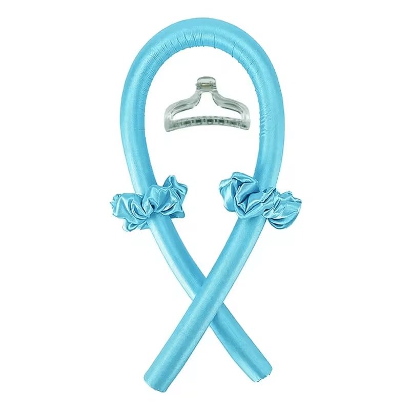 Luxury Silk Heatless Hair Curlers Headband NoHeat Curling Rod For Overnight Waves 18