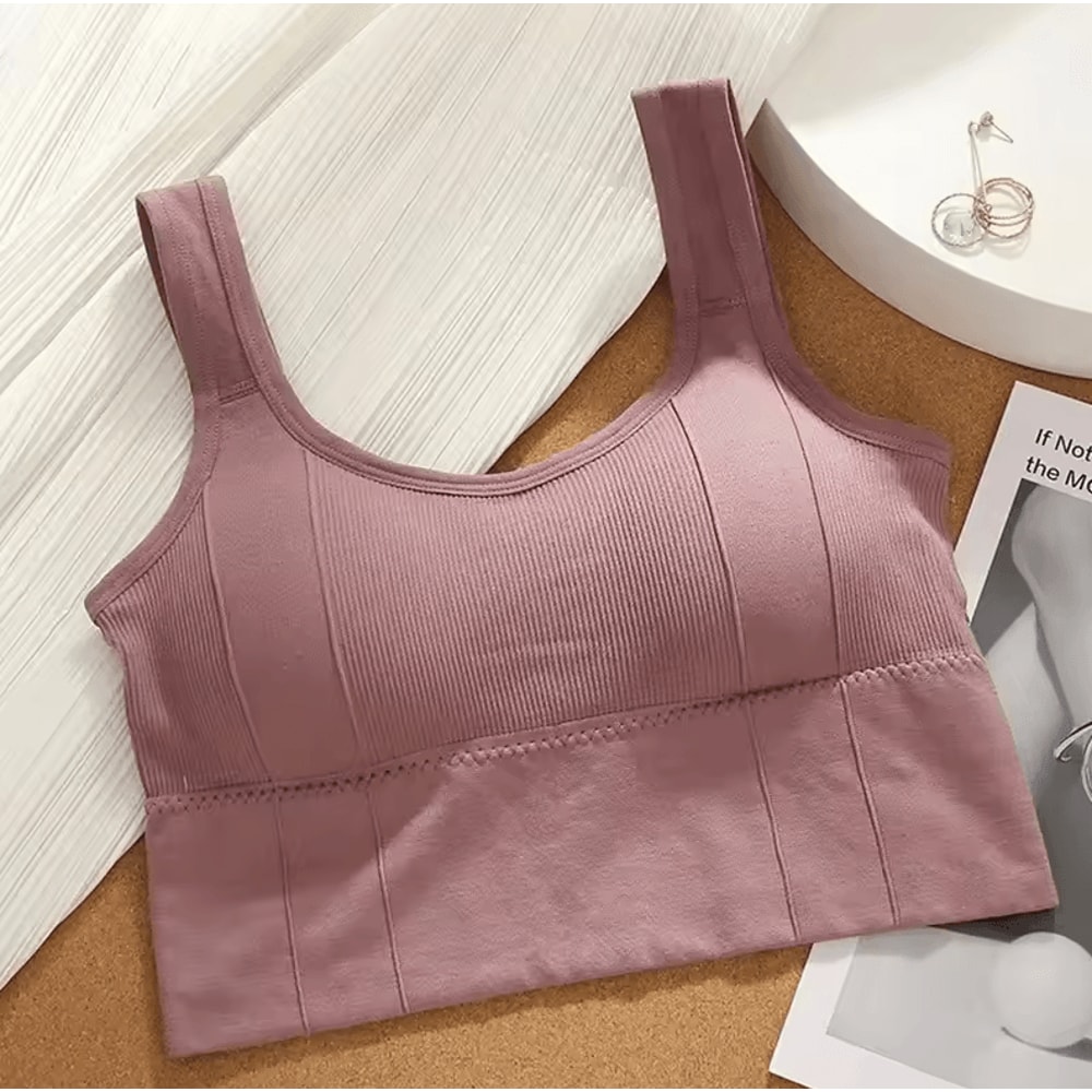 Breathable Sports Bra Seamless Yoga AntiSweat Fitness Top With PushUp Support 9