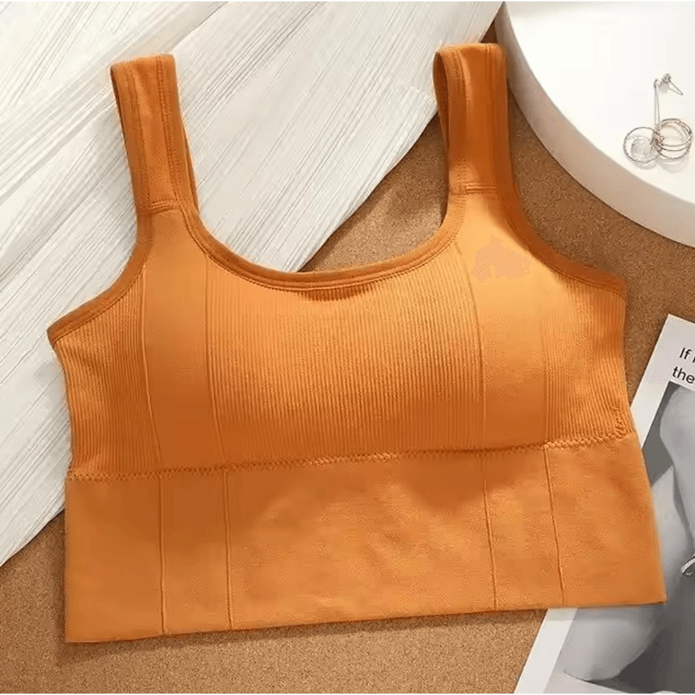 Breathable Sports Bra Seamless Yoga AntiSweat Fitness Top With PushUp Support 8