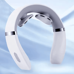 portable neck and shoulder massager for deep tissue relief with warm pressing care