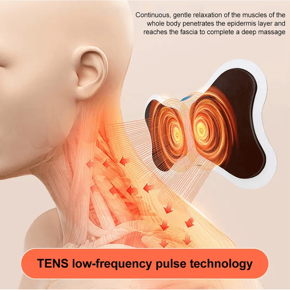Mini Electric EMS Neck Massager Cervical Massage Patch For Muscle Relief 1