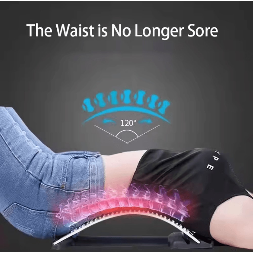 MultiLevel Back Stretcher For Back Pain Relief With Lower And Upper Back Support 2