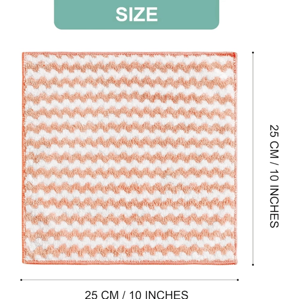 Microfiber Velvet Thickened Cleaning Cloths High Absorbent Dish Towels For Kitchen 4