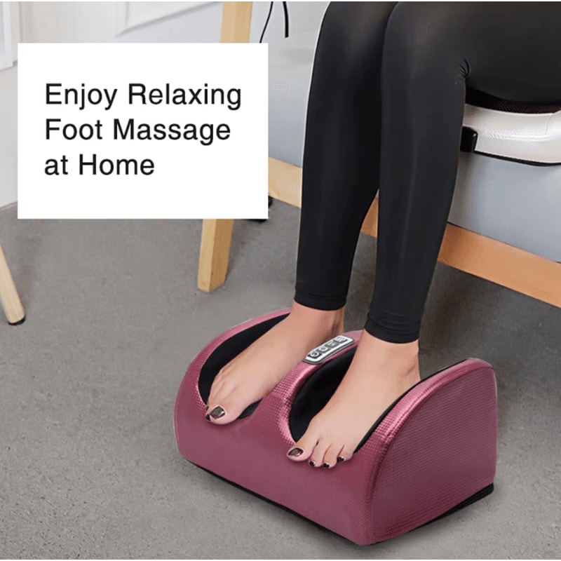 Electric Foot Massager With Heating Therapy And Shiatsu Kneading Rollers 1
