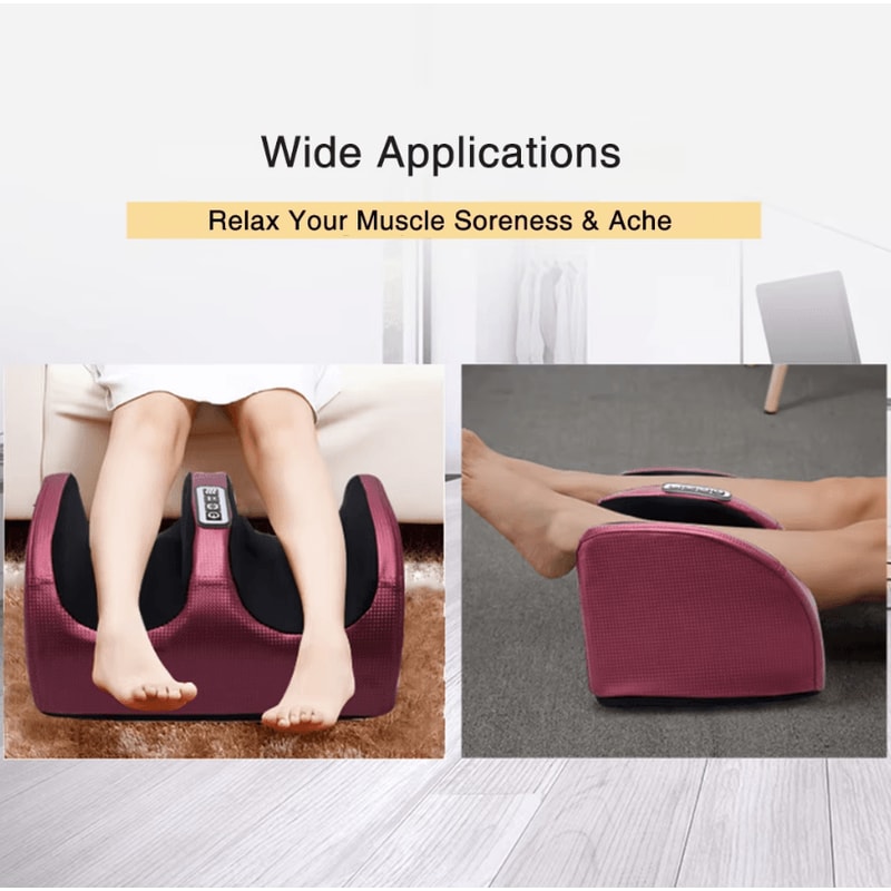 Electric Foot Massager With Heating Therapy And Shiatsu Kneading Rollers 3