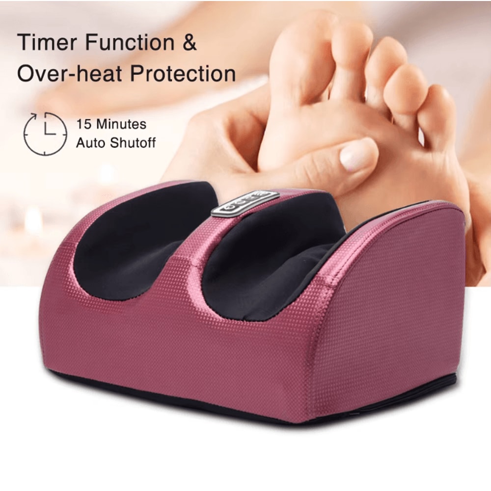 Electric Foot Massager With Heating Therapy And Shiatsu Kneading Rollers 4