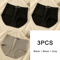 3PCS Womens Cotton HighWaist Breathable Underwear Panty Set 10