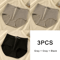 3PCS Womens Cotton HighWaist Breathable Underwear Panty Set 6