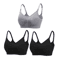 3pcs Maternity Nursing Bras Cotton Seamless Breathable Push Up Bra Set 15