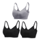 3pcs Maternity Nursing Bras Cotton Seamless Breathable Push Up Bra Set 15