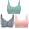 3pcs Maternity Nursing Bras Cotton Seamless Breathable Push Up Bra Set 16