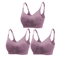 3pcs Maternity Nursing Bras Cotton Seamless Breathable Push Up Bra Set 20