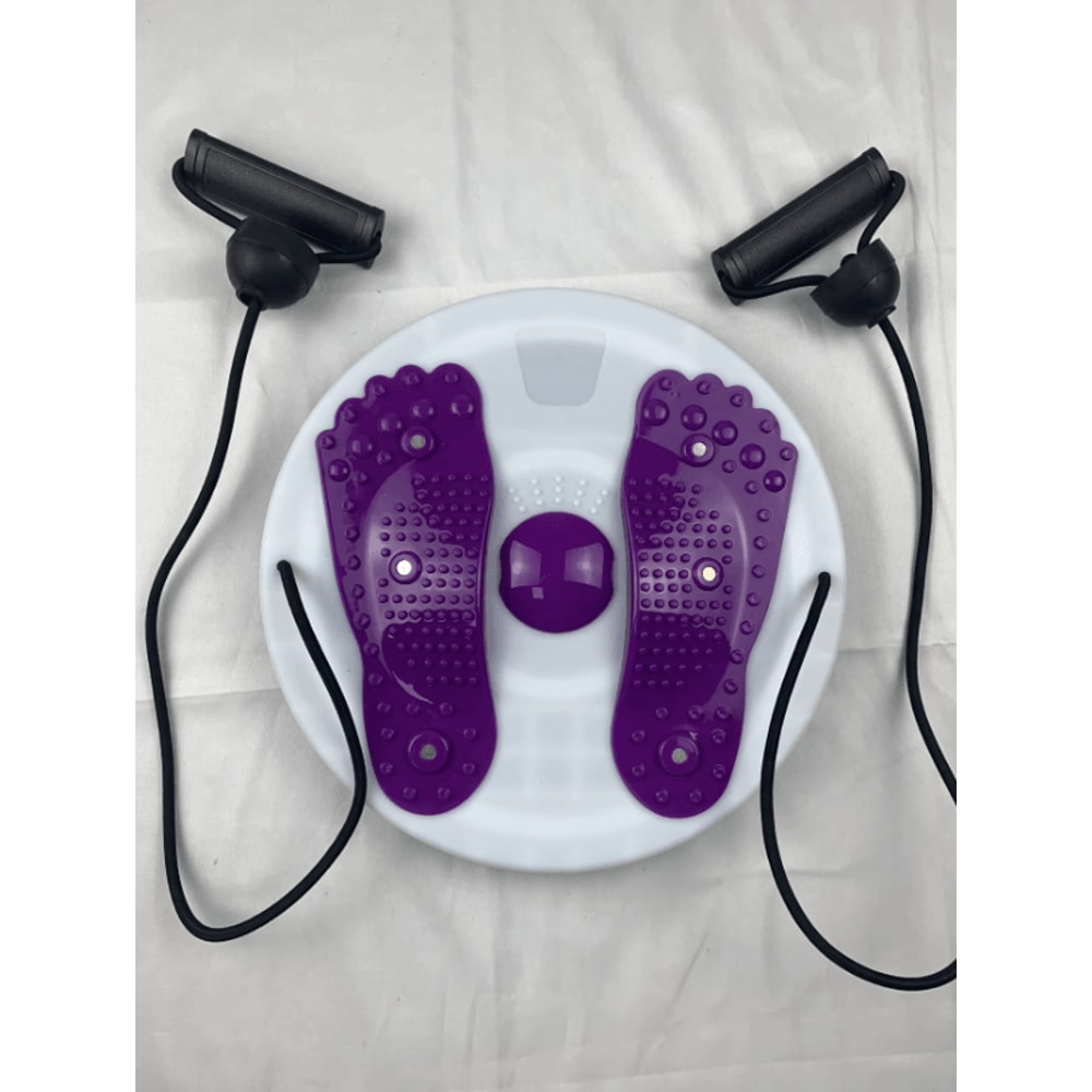 Portable Waist Twisting Disc With Foot Massage And Magnetic Tension For Fitness 1