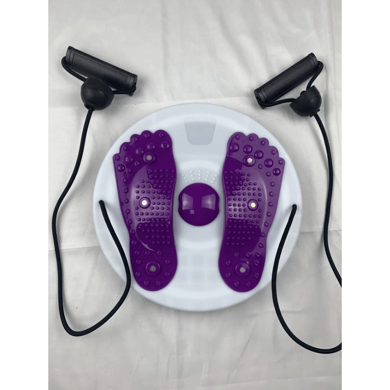 Portable Waist Twisting Disc With Foot Massage And Magnetic Tension For Fitness 1