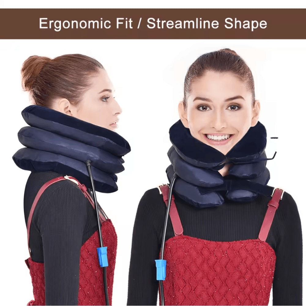 Inflatable Neck Collar Pillow For Cervical Posture Correction And Pain Relief 1