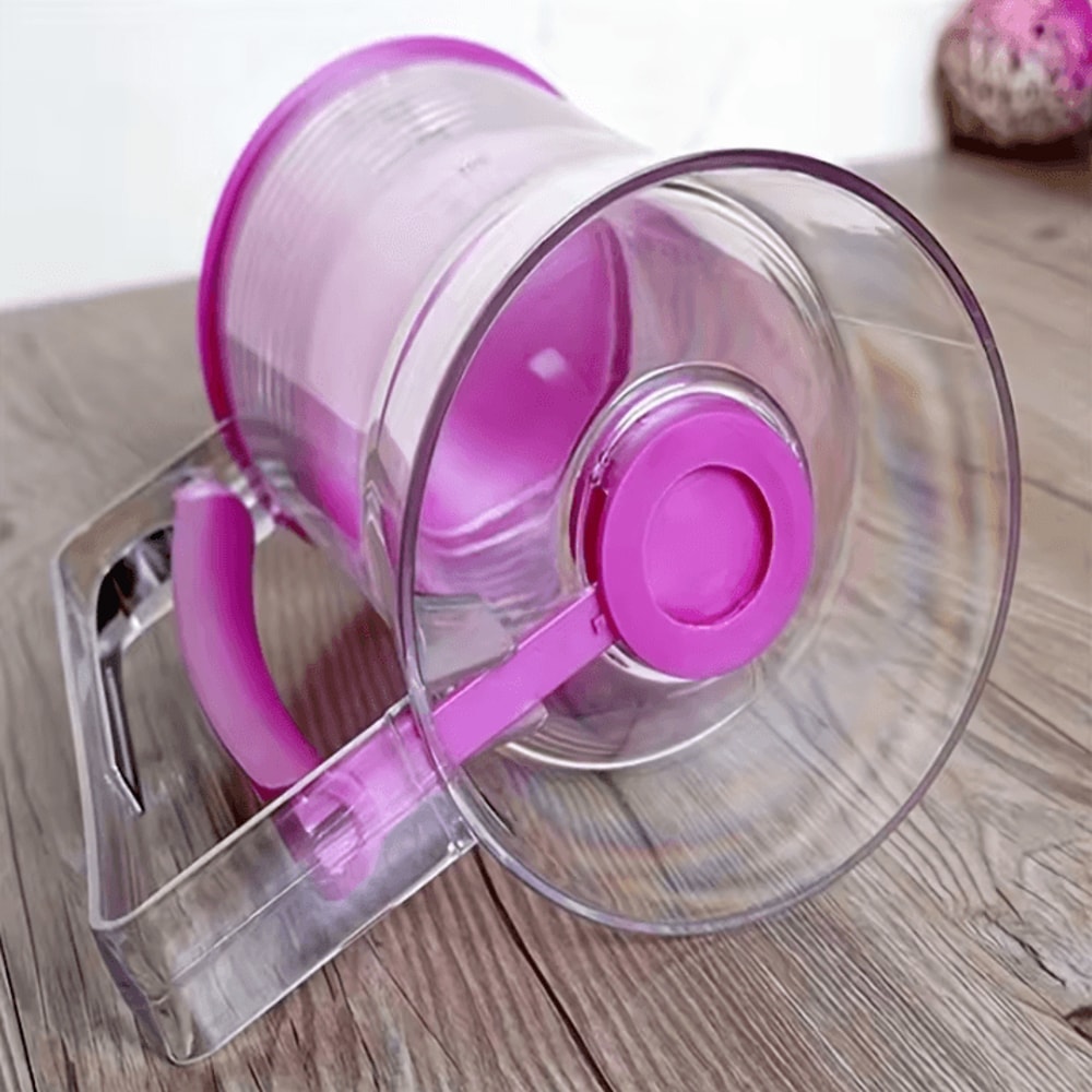 900ml HandHeld Batter Dispenser Bottle With Graduated Funnel For Pancakes And Cakes 2