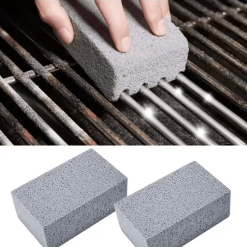 BBQ Grill Cleaning Stone Pumice Brick For Barbecue Rack And Outdoor Kitchen 0