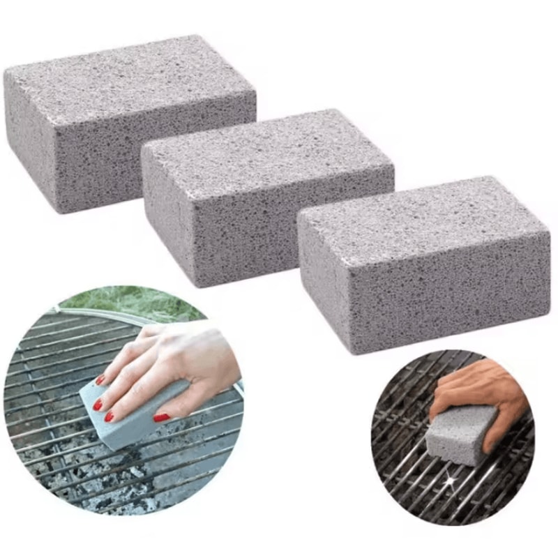 BBQ Grill Cleaning Stone Pumice Brick For Barbecue Rack And Outdoor Kitchen 3