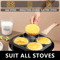 LMETJMA 4Cup Nonstick Pancake And Egg Frying Pan For Gas And Induction Cookers 1