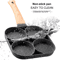 LMETJMA 4Cup Nonstick Pancake And Egg Frying Pan For Gas And Induction Cookers 3
