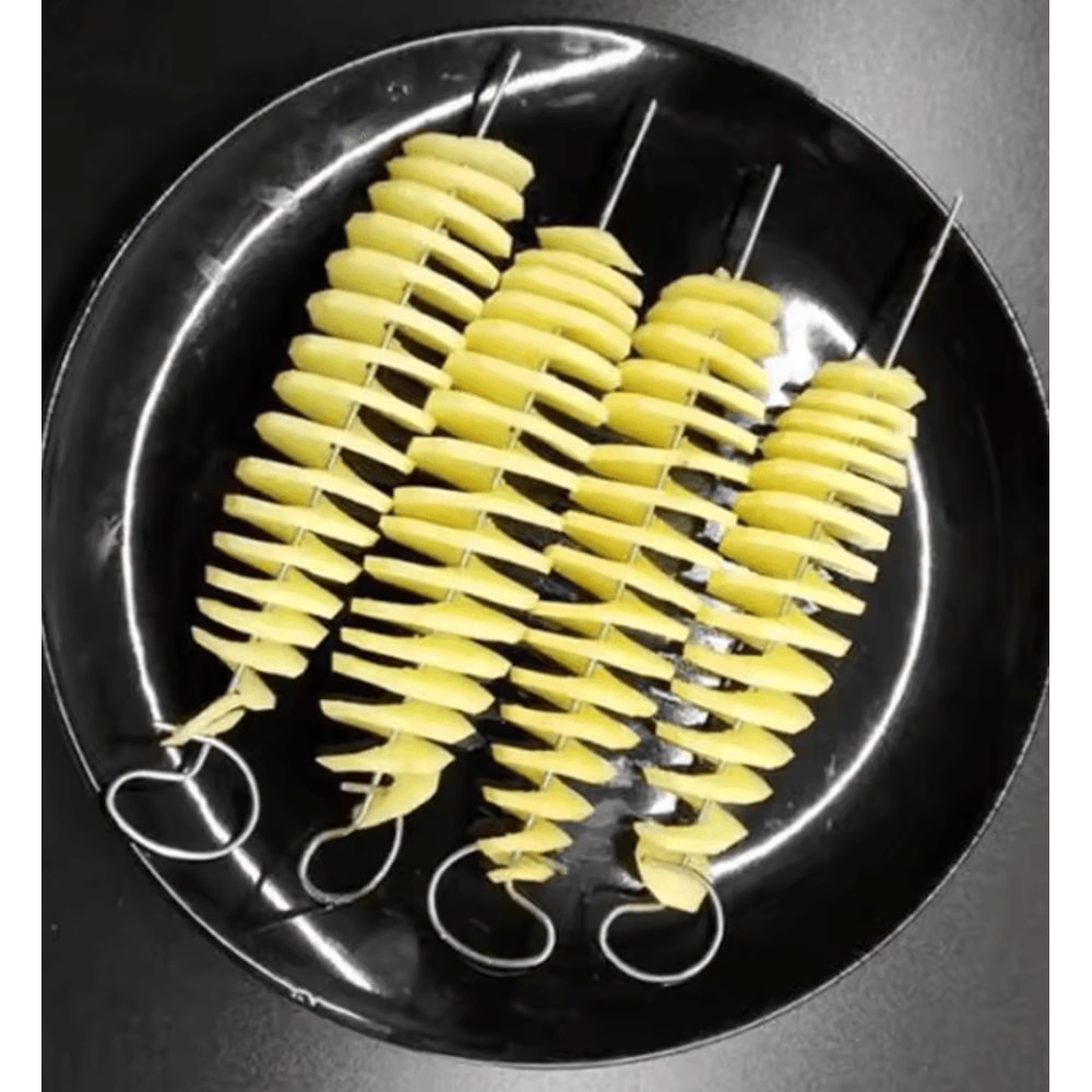 Whirlwind Potato Spiral Cutter Vegetable Tower Making Machine 3