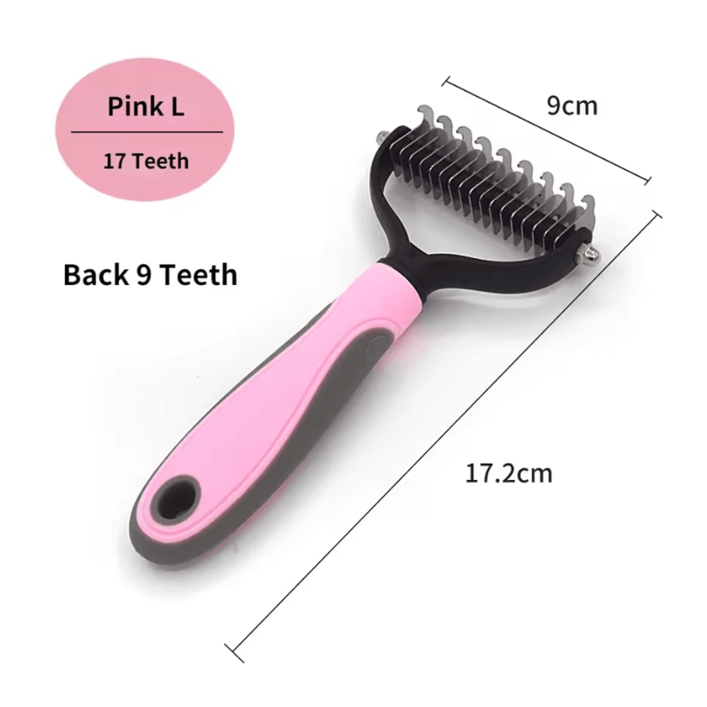 Professional Pet Deshedding Brush Dog And Cat Hair Remover Comb 10