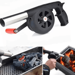 handheld bbq fan air blower for outdoor grill and picnic