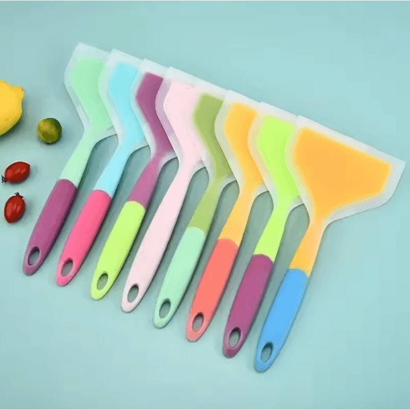 Random Color Silicone Kitchen Spatula And Cooking Scraper Tool 14