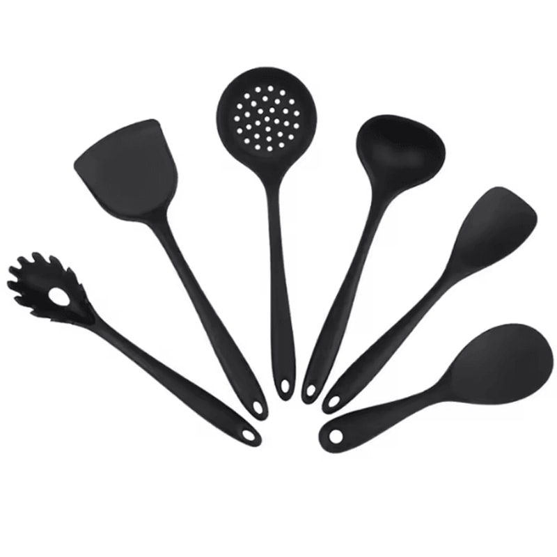 Random Color Silicone Kitchen Spatula And Cooking Scraper Tool 12