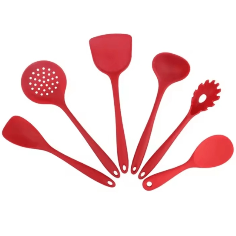 Random Color Silicone Kitchen Spatula And Cooking Scraper Tool 13