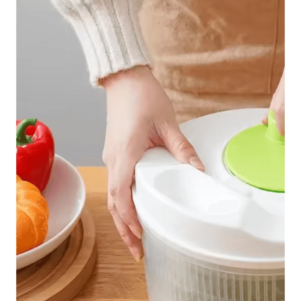 Salad Spinner For Leafy Vegetables With Lettuce Washer And Greens Drainer 1