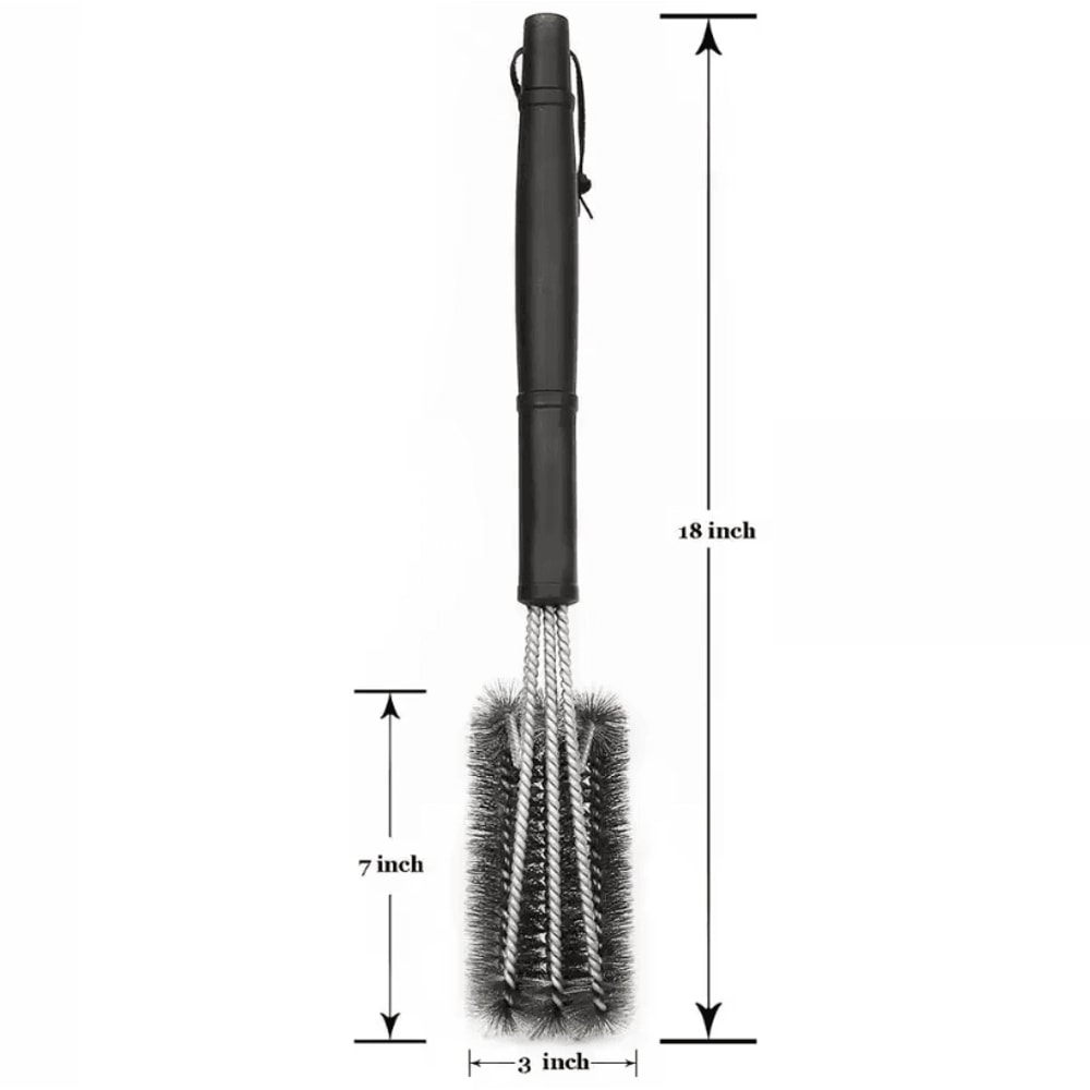BBQ Grill Cleaning Brush With Stainless Steel Bristles For Barbecue 4