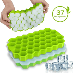 honeycomb 37 lattice cube ice tray mold for diy ice making
