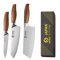 Professional Japanese Kitchen Knives Set With Chef Santoku Fillet And Cleaver 9