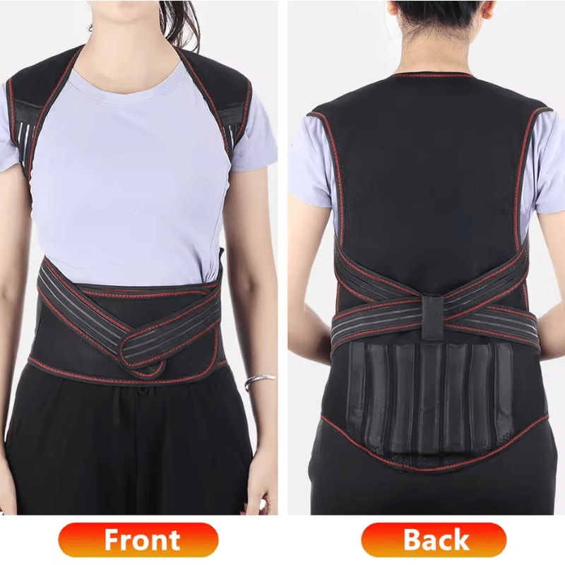 Tourmaline Magnetic Heated Vest And Lumbar Support Thermal Brace 5