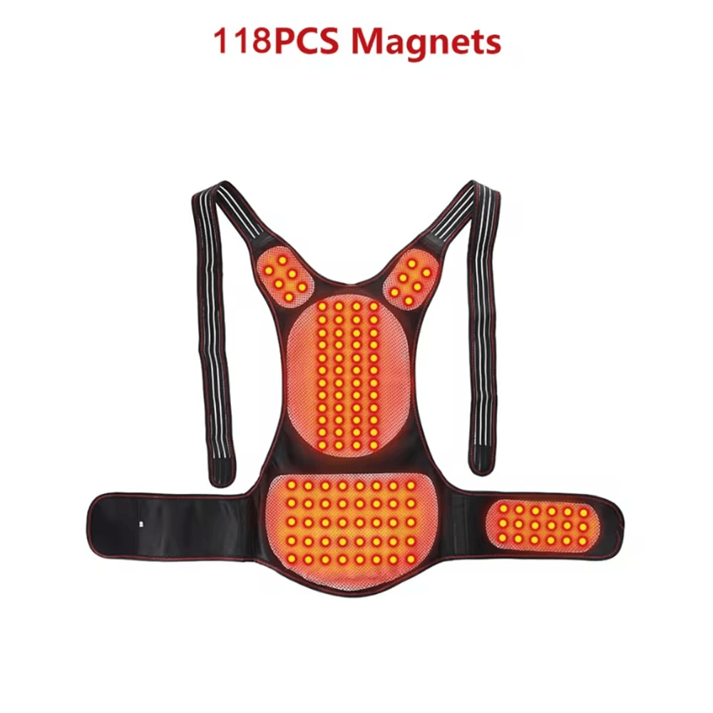 Tourmaline Magnetic Heated Vest And Lumbar Support Thermal Brace 6