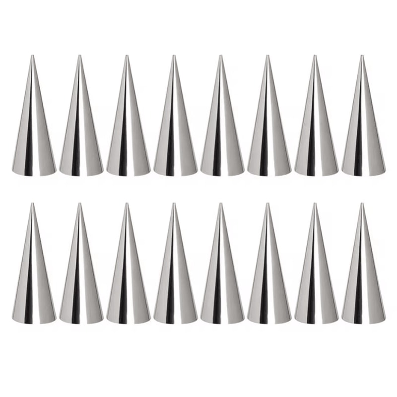 16PCS Conical Tube Cone Roll And Cream Horn Pastry Molds For Baking 5