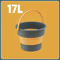 Collapsible Silicone Folding Bucket With Lid 51017L Portable Water Bucket For Camping Fishing Car 11