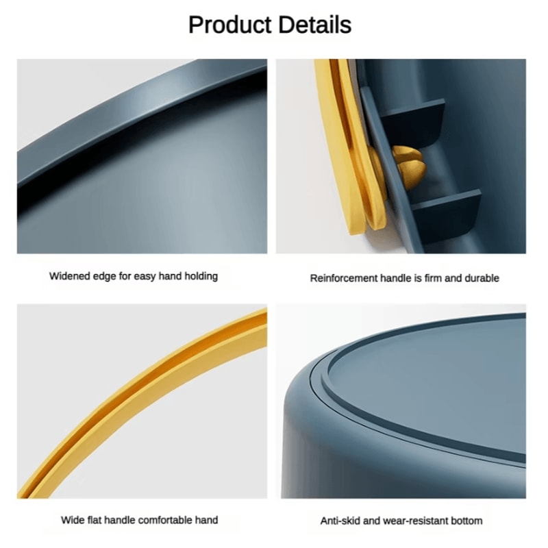 Collapsible Silicone Folding Bucket With Lid 51017L Portable Water Bucket For Camping Fishing Car 4