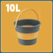 Collapsible Silicone Folding Bucket With Lid 51017L Portable Water Bucket For Camping Fishing Car 10