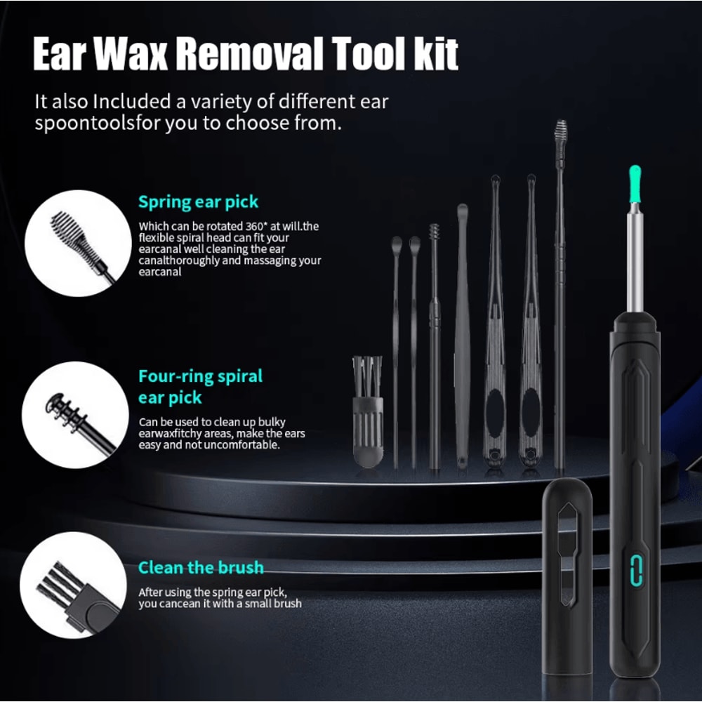NK3 Pro HD Visual Ear Cleaner With Camera USBC Otoscope Earwax Removal Endoscope Kit 1