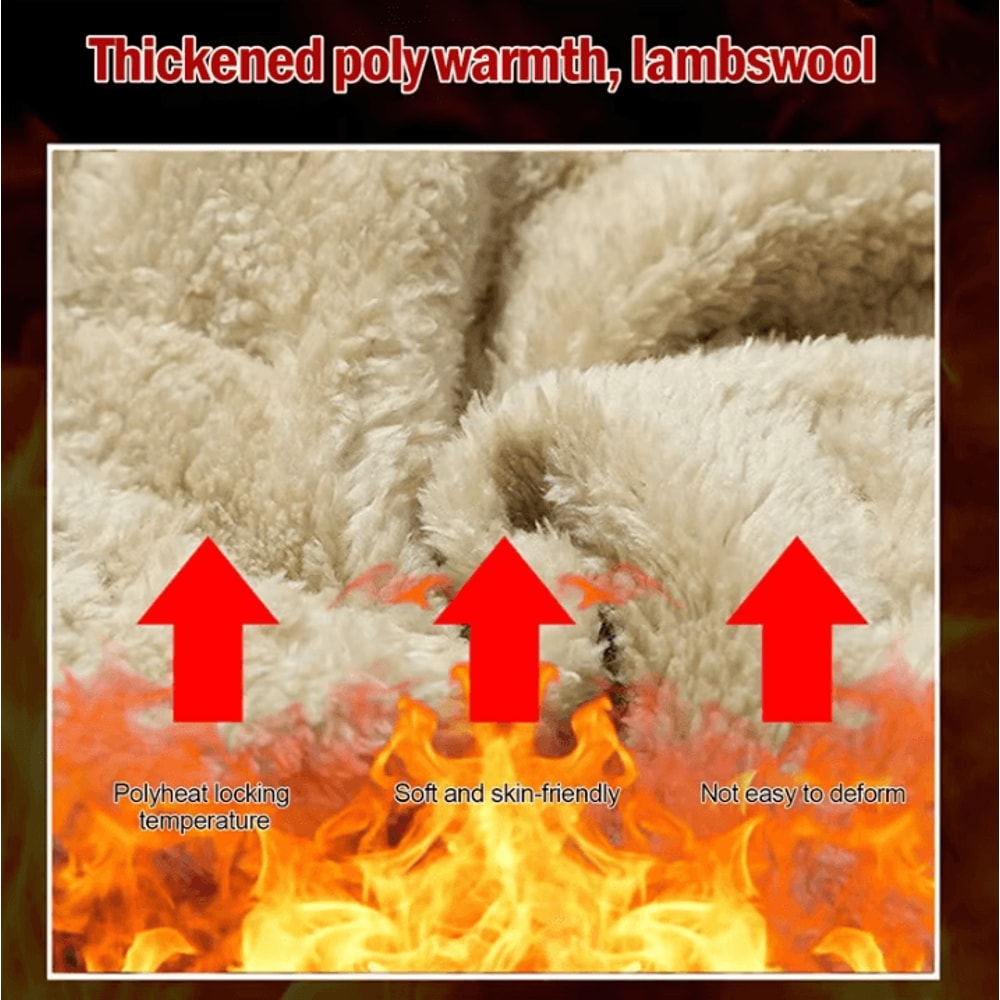 Mens Winter Fleece Sweatpants Plush Thermal Plush Mens Pants With Waterproof Windproof Protection 1