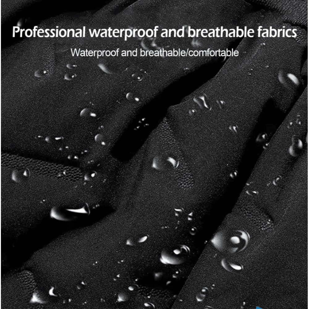 Mens Winter Fleece Sweatpants Plush Thermal Plush Mens Pants With Waterproof Windproof Protection 2