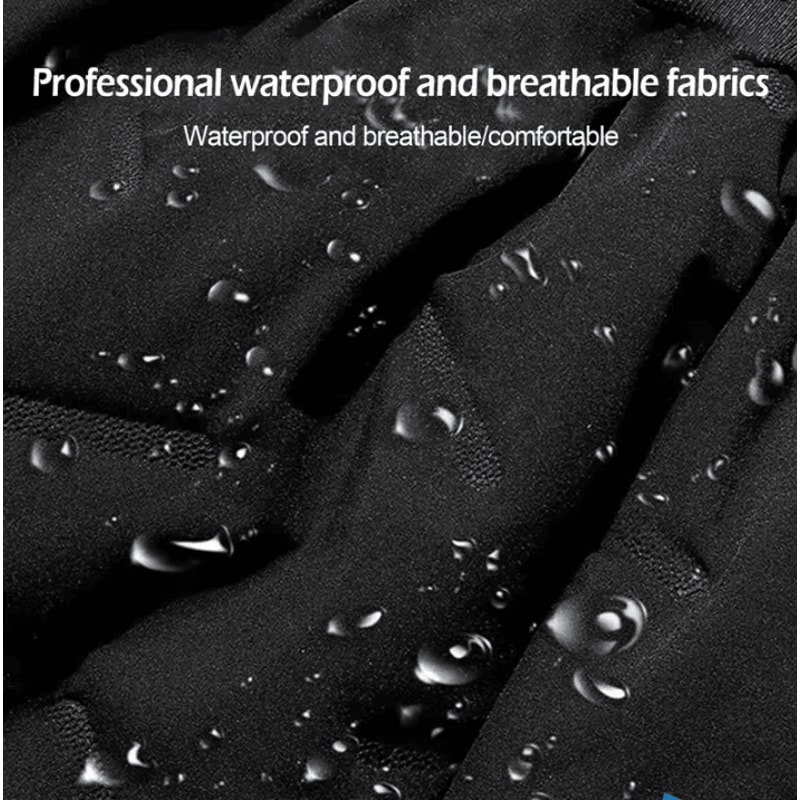 Mens Winter Fleece Sweatpants Plush Thermal Plush Mens Pants With Waterproof Windproof Protection 2