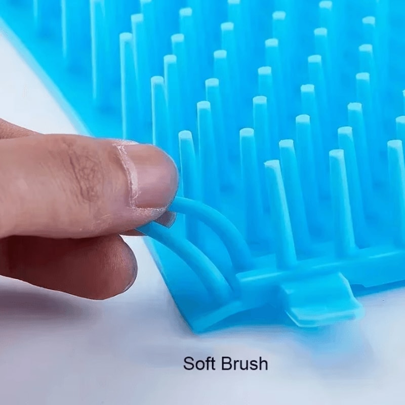 Dog Paw Washer Cleaner Soft Silicone Dog Paw Cleaning Bucket With Pet Foot Brush 3