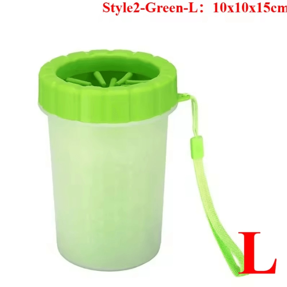 Dog Paw Washer Cleaner Soft Silicone Dog Paw Cleaning Bucket With Pet Foot Brush 15